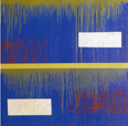 Appunti per una pianeta fresco n. 1, 1980. Olio su tela, 80x80cm.